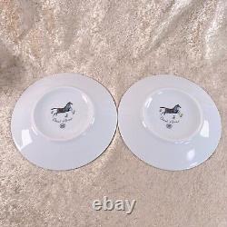 Hermes Paris Tea Cup and Saucer Cheval d'Orient N° 2 & N°3 2 Sets Tableware wBox