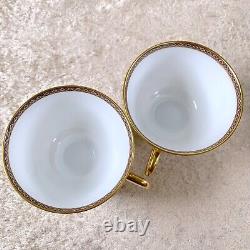 Hermes Paris Tea Cup and Saucer Cheval d'Orient N° 6 & N°1 Tableware 2 Sets