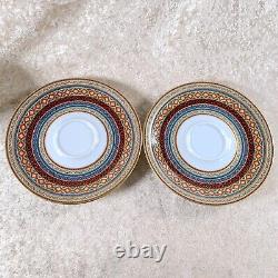 Hermes Paris Tea Cup and Saucer Cheval d'Orient N° 6 & N°1 Tableware 2 Sets