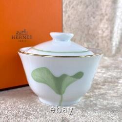 Hermes Paris Tea Cup with Cover NO SAUCER Nil Porcelain Tableware