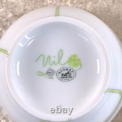 Hermes Paris Tea Cup with Cover NO SAUCER Nil Porcelain Tableware
