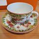 Hermes Pythagore Tea Cup Saucer Red Berry Tableware Coffee Auth Mint Unused Box