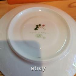 Hermes Pythagore Tea Cup Saucer Red Berry Tableware Coffee Auth Mint Unused Box