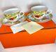 Hermes Pythagore Tea Cup Saucer Tableware 2 Set Coffee Cafe Latte Auth New Box