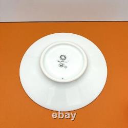 Hermes Rythme Green Tea Cup Saucer Tableware 2 set Coffee Cafe Latte Auth New