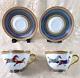 Hermes Tea Cup Saucer Cheval D'orient No. 6 & 4 Horse Porcelain Tableware 2 Sets