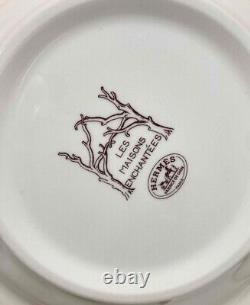 Hermes Tea Cup Saucer Les Maisons Enchantees Francois Houtin Tableware 2 set New