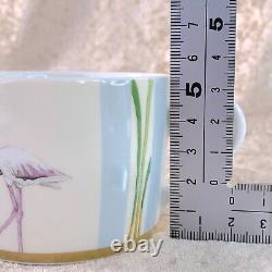 Hermes Tea Cup & Saucer Les Matins De L'etang Porcelain Tableware 2 Sets with Case