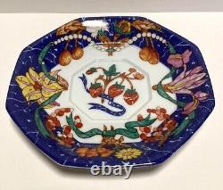 Hermes Tea Cup Saucer Plate Pierres d'Orient et d'Occident Tableware Blue 3 set