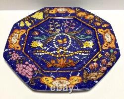 Hermes Tea Cup Saucer Plate Pierres d'Orient et d'Occident Tableware Blue 3 set