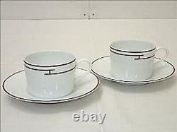 Hermes Tea Cup and Saucer 2 customer set Rhythm Rouge Red
