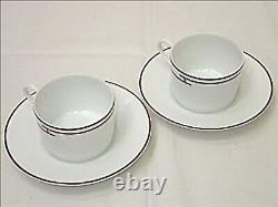 Hermes Tea Cup and Saucer 2 customer set Rhythm Rouge Red