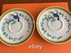 Hermes Toucans Tea Cup Saucer Tableware 2 set Animal Bird Coffee Auth New Unused