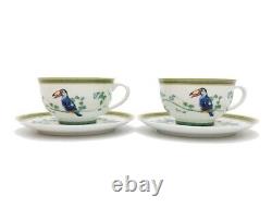 Hermes Toucans Tea Cup Saucer Tableware 2 set Animal Bird Coffee Auth New Unused