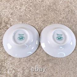 Hermes Toucans Tea Cup & Saucer with Top Cover Porcelain Tableware 2 Sets withCase
