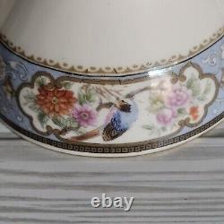 Hutschenreuther Bird of Paradise Tea Cup & Saucer ANTIQUE Circa 1920