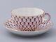 Imperial Porcelain Net Blues Teacup And Saucer Set Lfz Lomonosov Tea Cup 8.5 Oz