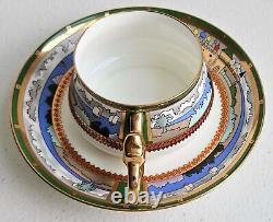 Imperial Russia Russian Lomonosov Lfz Bone China Tea Cup And Saucer Bilibin