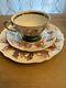 Jkw Antique Carlsbad Bavaria Germany Fragonard Red Tea Cup Saucer & Dinner Plate