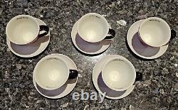 JULIUS MEINL Set of 5 Trend Cappucino/Tea Cup & Saucer Made in Austria NEW