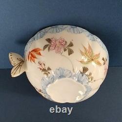 Japanes Antique Butterfly handle tea cup&saucer Meiji period Yokohama porcelain