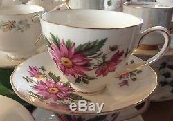 Job Lot 50 Pretty Vintage Tea Cups & Saucers- Ideal for use at Weddings