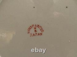 Kutani Japanese Dragonware Moriage Lithopane Teacup, Saucer and Side Plate
