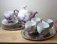 Lena Liu Tea Cup & Saucer Blossoms&butterfly Collectible For 5 Person New