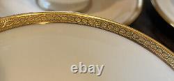 Lenox Tiffany & Co Teacups Saucers Coffee Set 6 Green Stamp 1906-1930 Gold Chain