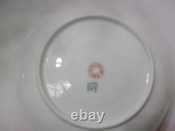 Limoges CH. Field Haviland Tea cups and saucers, Set of 6 Pink Rose
