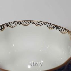 Lomonosov Teacup Saucer and Lid Blue Flowers Net Russia