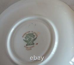 Lot Of 5 Tuscan Hawaiian Flowers Bone China Teacup Sand Saucers