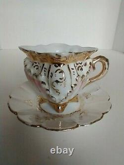 Lot of 9 Antique DEMITASSE Cup & Saucer Collection Mixed Fine Bone China