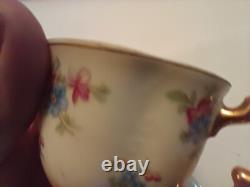 MADE IN Japan Hand-painted China Cup And Saucer Demitasse Set of Six