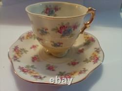 MADE IN Japan Hand-painted China Cup And Saucer Demitasse Set of Six