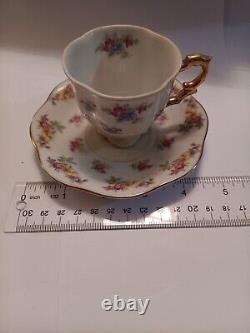 MADE IN Japan Hand-painted China Cup And Saucer Demitasse Set of Six