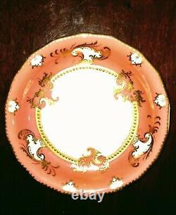 MAGNIFICENT PORCELAIN TEA SERVICE? ROYAL CROWN DERBY? STUNNING in GILT SALMON $260