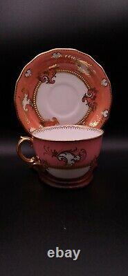 MAGNIFICENT PORCELAIN TEA SERVICE? ROYAL CROWN DERBY? STUNNING in GILT SALMON $260