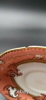 MAGNIFICENT PORCELAIN TEA SERVICE? ROYAL CROWN DERBY? STUNNING in GILT SALMON $260