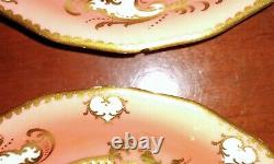 MAGNIFICENT PORCELAIN TEA SERVICE? ROYAL CROWN DERBY? STUNNING in GILT SALMON $260