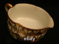 MARKED Kutani Kaga JAPANESE MEIJI PERIOD KUTANI TEA SET POT & CUPS & WATER CUP