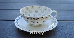 MCM Originality Plus The Gypsy Fortune Telling Tea Leaf Cup Saucer 1959