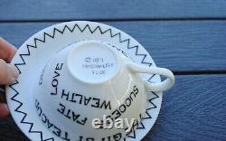 MCM Originality Plus The Gypsy Fortune Telling Tea Leaf Cup Saucer 1959
