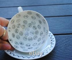 MCM Originality Plus The Gypsy Fortune Telling Tea Leaf Cup Saucer 1959