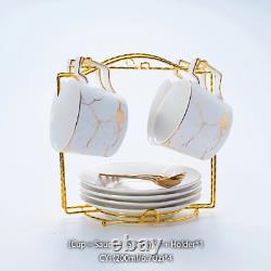 Marble Ceramic Coffee Cup Saucer Spoon Set Nordic Tea Cup Set Teacup Cafe Cup