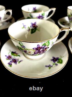Mikado Bone China Occupied Japan tea cup coffee cup with saucer set (12 Pieces)