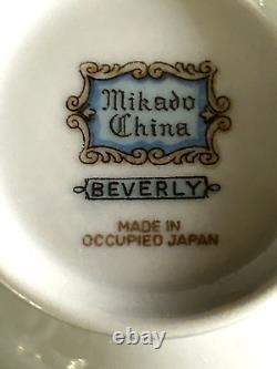 Mikado Bone China Occupied Japan tea cup coffee cup with saucer set (12 Pieces)