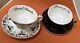 Miss Havershams Curiousities, Set Of 2 Porcelain Tea/coffee Cups & Saucers