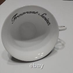Miss Havisham's Blue Floral Fragrant Swine Insult Tea Cup & Saucer