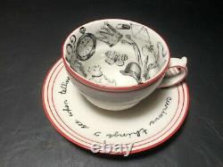 Molly Hatch Fortune telling teacup Tasseography tarot tea cup & saucer Halloween